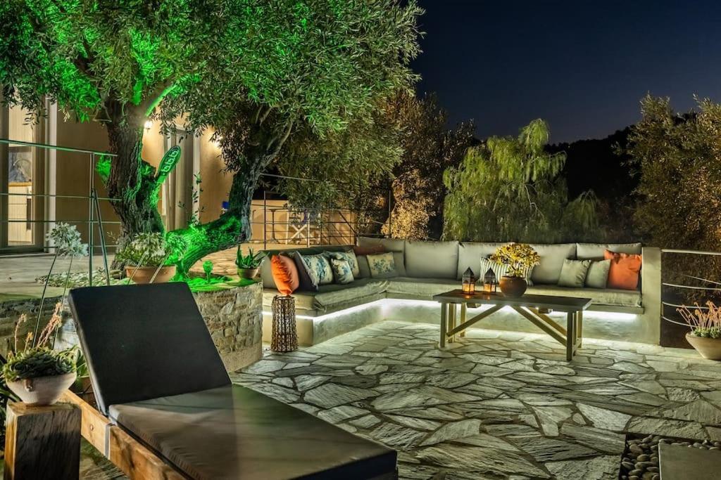 Skopelos Blue Heaven Pool Villa In Olive Grove Exterior photo