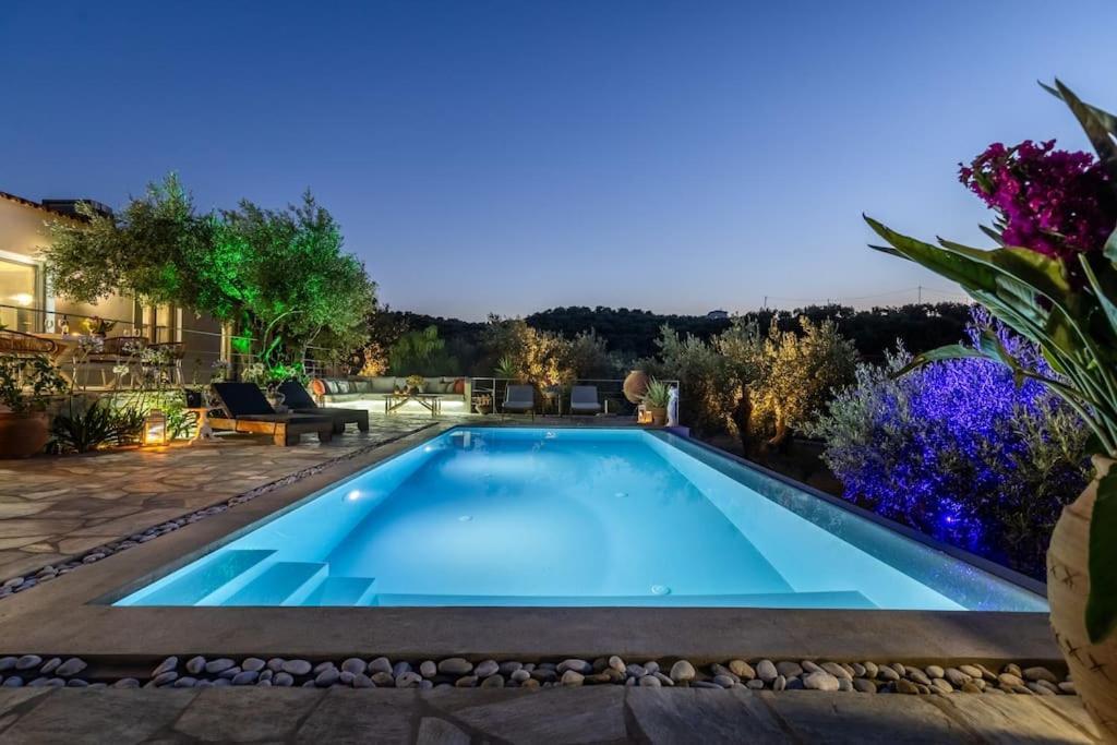 Skopelos Blue Heaven Pool Villa In Olive Grove Exterior photo