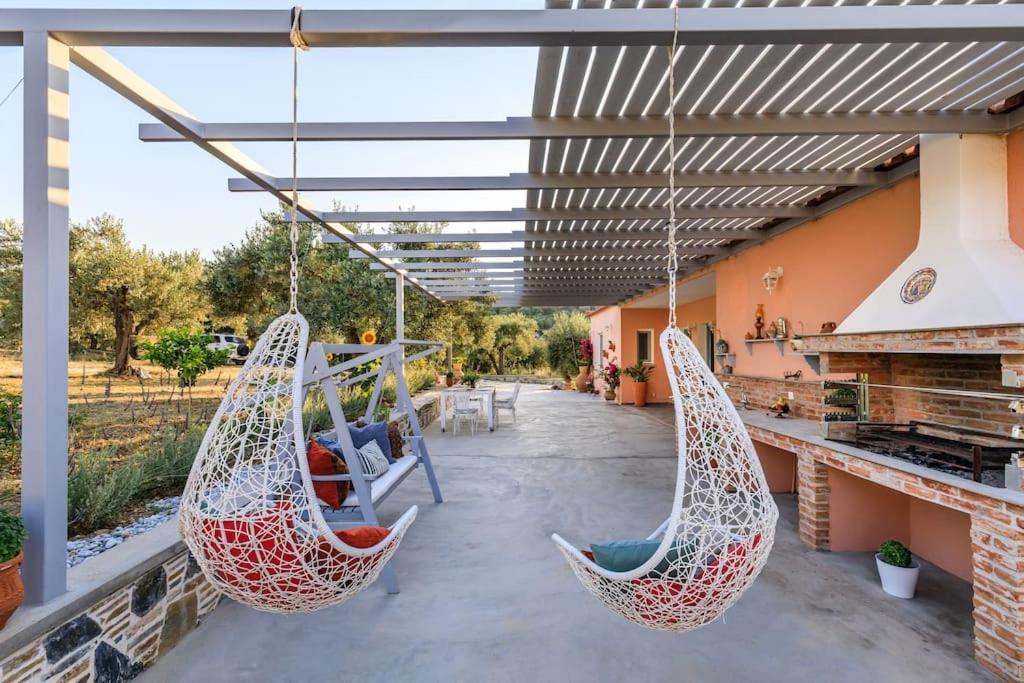 Skopelos Blue Heaven Pool Villa In Olive Grove Exterior photo